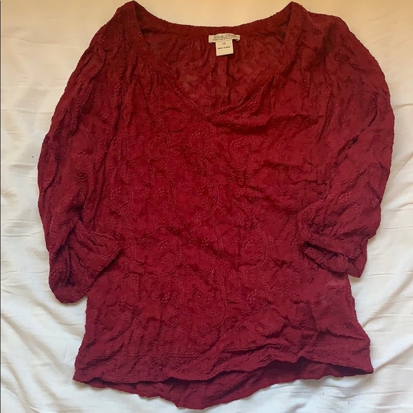 Lucky Brand Embroidered Blouse - Picture 1 of 2